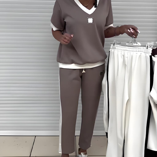 Sterre | Relaxed V-Neck Architecture, Tailored Drawstring Precision