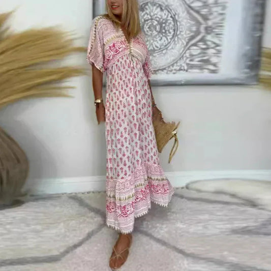Alvara | Boho Print Maxi Dress