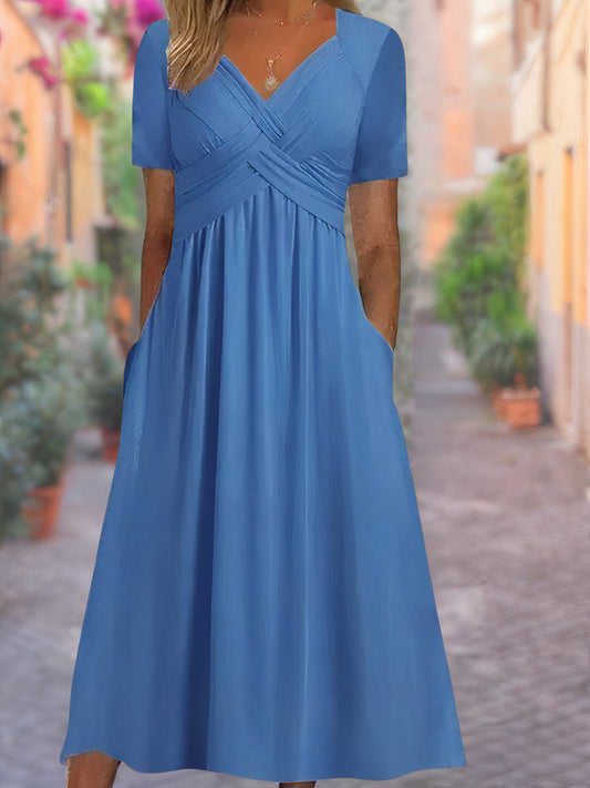 Elanora | Wrap Style Midi Dress