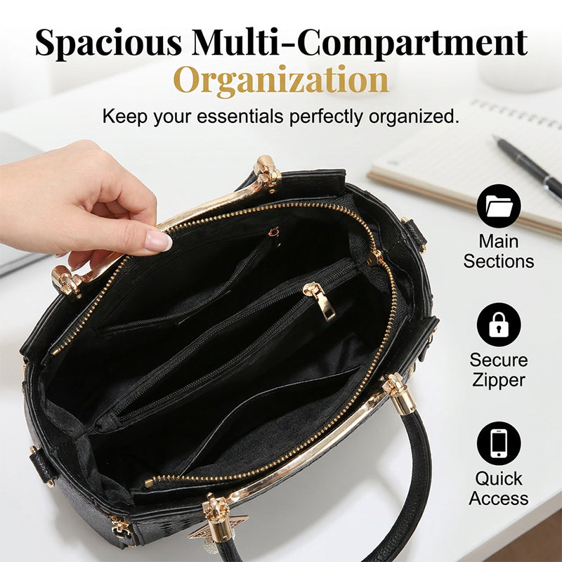 Nikki | Precision V-Chevron Quilting, Structured Dual-Carry Architecture
