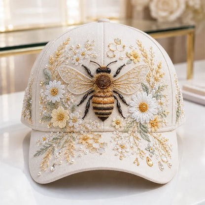 Puck | Tactile 3D Needlework, Countryside Floral Cap Architecture