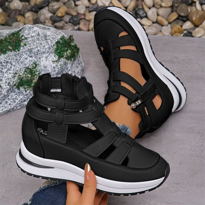 Aria | Sleek Side-Zip Utility, Sculpted Orthopedic Cushioning