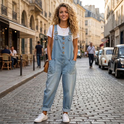 Camy | Vintage Hardware Accents, Relaxed Utility Dungaree Cut