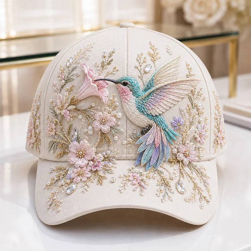 Puck | Tactile 3D Needlework, Countryside Floral Cap Architecture