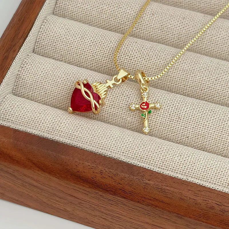 Merca | Sacred Crimson Artistry, Sculpted Baroque Elegance