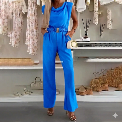 Aimy | Sculpted Drape Architecture, Fluid Wide-Leg Tailoring