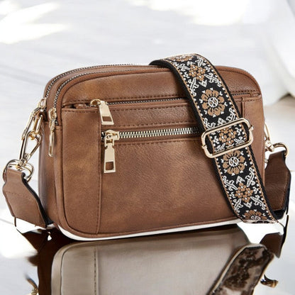 Olivia | Refined Leather Shoulder Bag