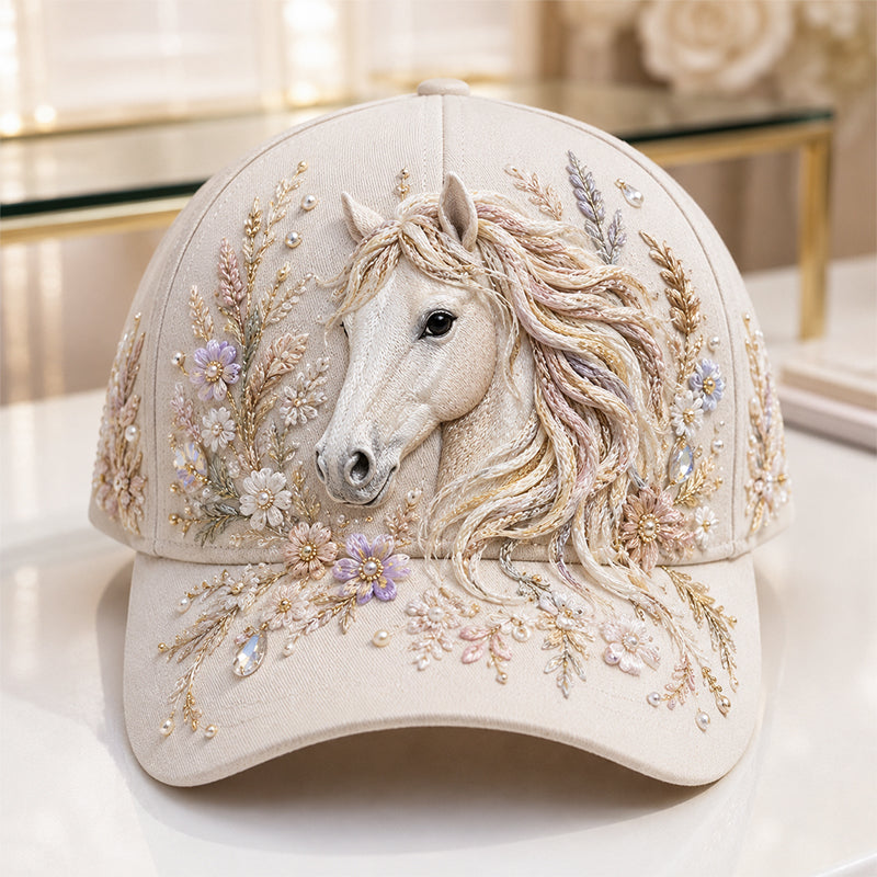 Puck | Tactile 3D Needlework, Countryside Floral Cap Architecture