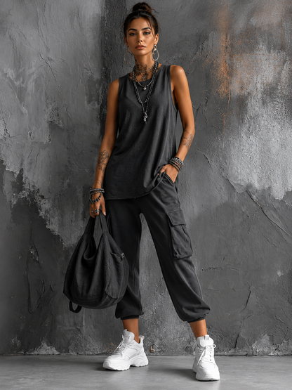 Norelle | Sweeping Wide-Leg Architecture, Breathable Co-Ord Polish