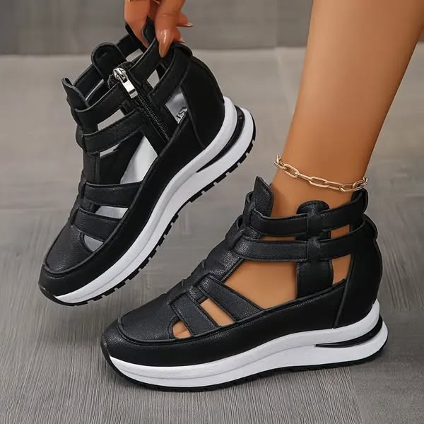 Aria | Sleek Side-Zip Utility, Sculpted Orthopedic Cushioning