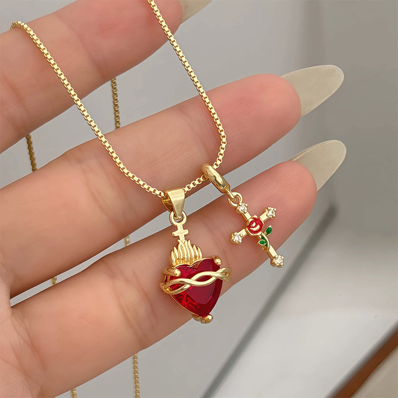 Merca | Sacred Crimson Artistry, Sculpted Baroque Elegance