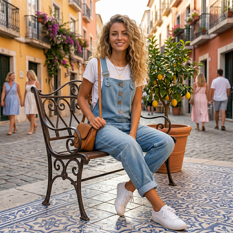 Camy | Vintage Hardware Accents, Relaxed Utility Dungaree Cut