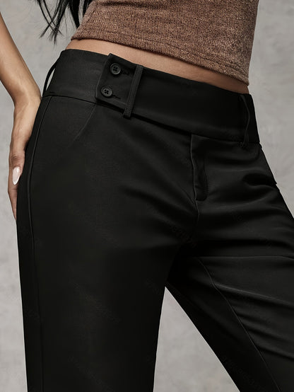 Duna | Elongating Straight-Leg Architecture, High-Waist Fluid Tailoring