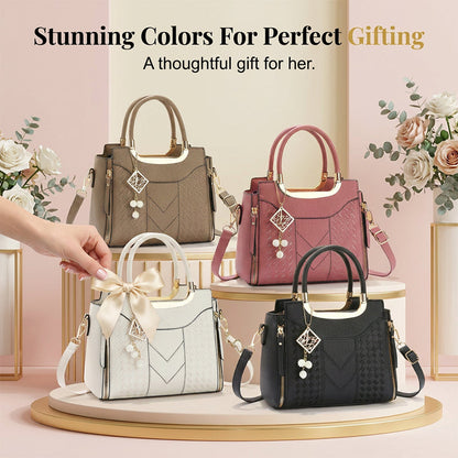 Nikki | Precision V-Chevron Quilting, Structured Dual-Carry Architecture