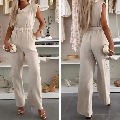 Aimy | Sculpted Drape Architecture, Fluid Wide-Leg Tailoring