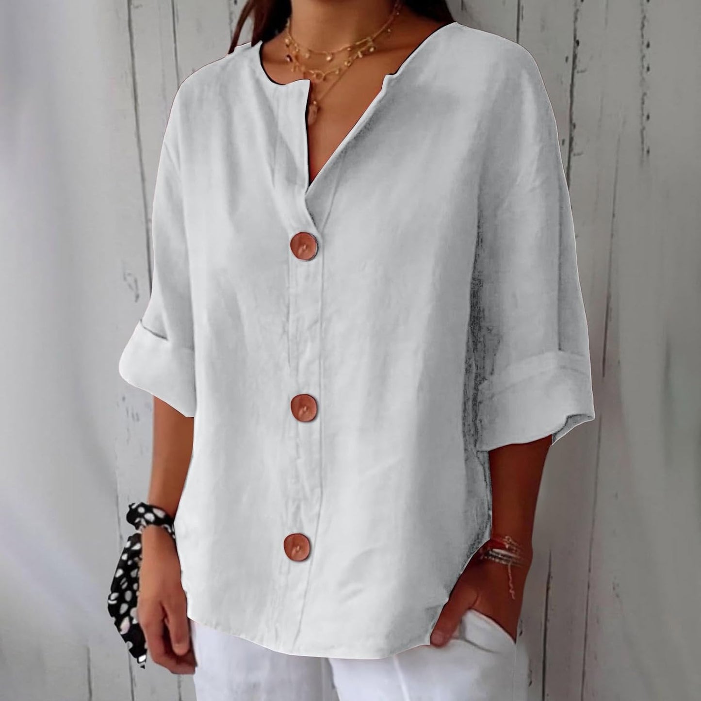 Elina | Linen Blouse