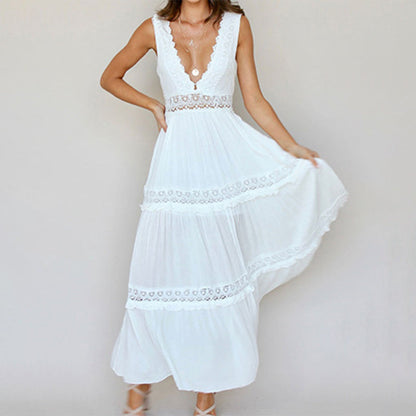 Seraphina | Lace Back Maxi Dress