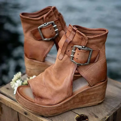 Buckle | Vintage Architectural Contour, Elevated Wedge Balance