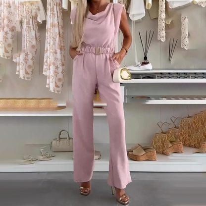 Aimy | Sculpted Drape Architecture, Fluid Wide-Leg Tailoring