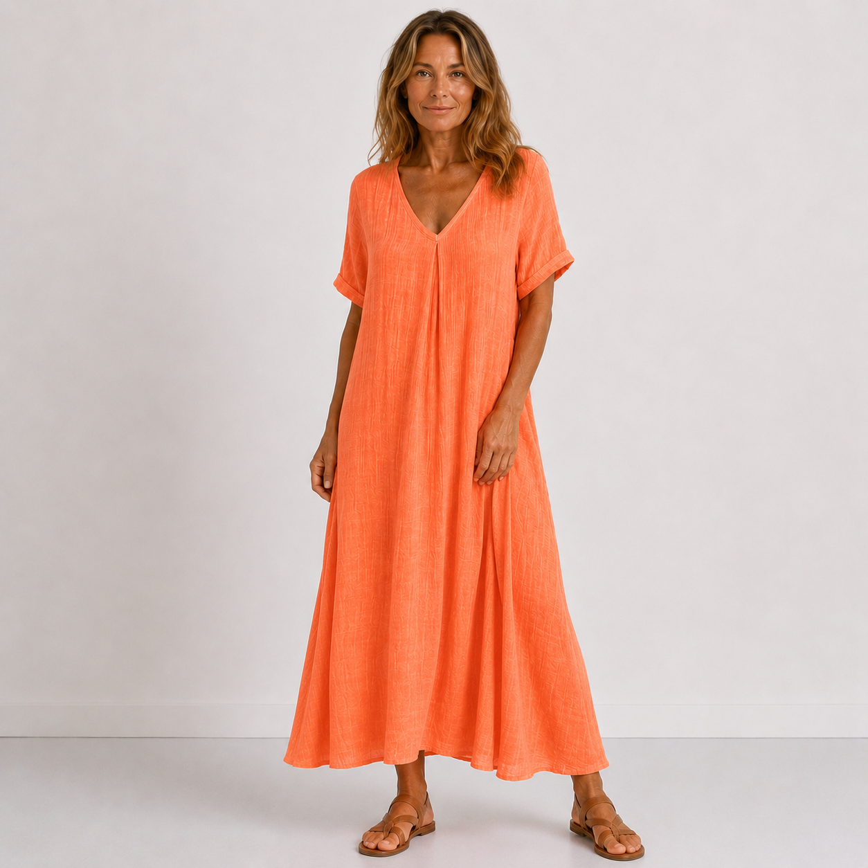Violette | Soft-Touch Breathable Matrix, Fluid V-Neck Architecture