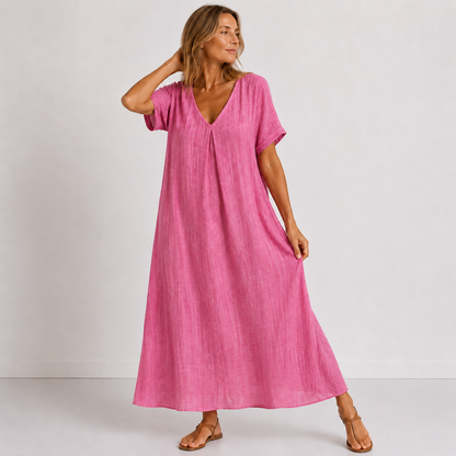 Violette | Soft-Touch Breathable Matrix, Fluid V-Neck Architecture
