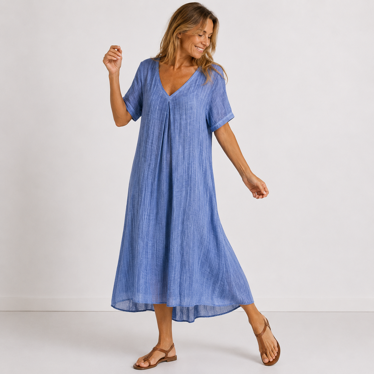 Violette | Soft-Touch Breathable Matrix, Fluid V-Neck Architecture