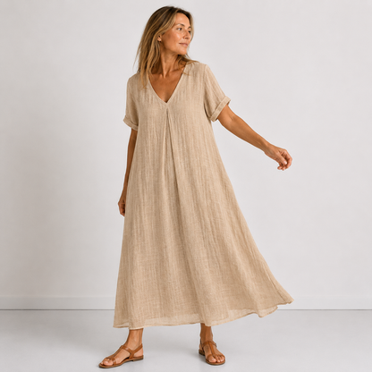 Violette | Soft-Touch Breathable Matrix, Fluid V-Neck Architecture