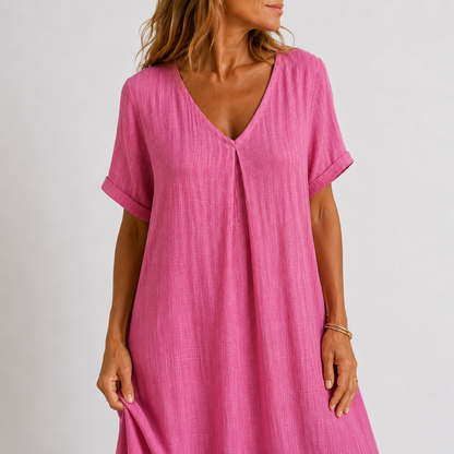 Violette | Soft-Touch Breathable Matrix, Fluid V-Neck Architecture