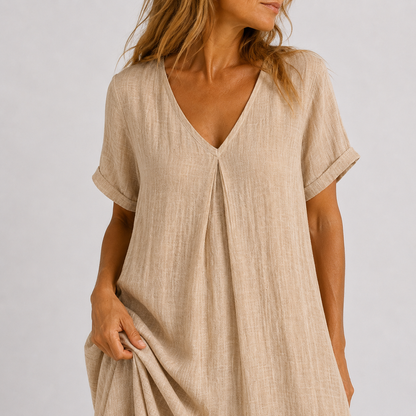 Violette | Soft-Touch Breathable Matrix, Fluid V-Neck Architecture
