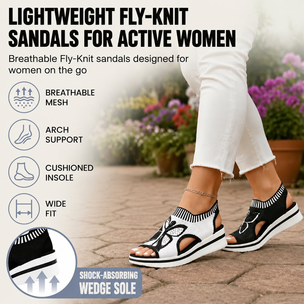 Palma | Kinetic Fly-Knit Mesh, Orthopedic Arch Elevation