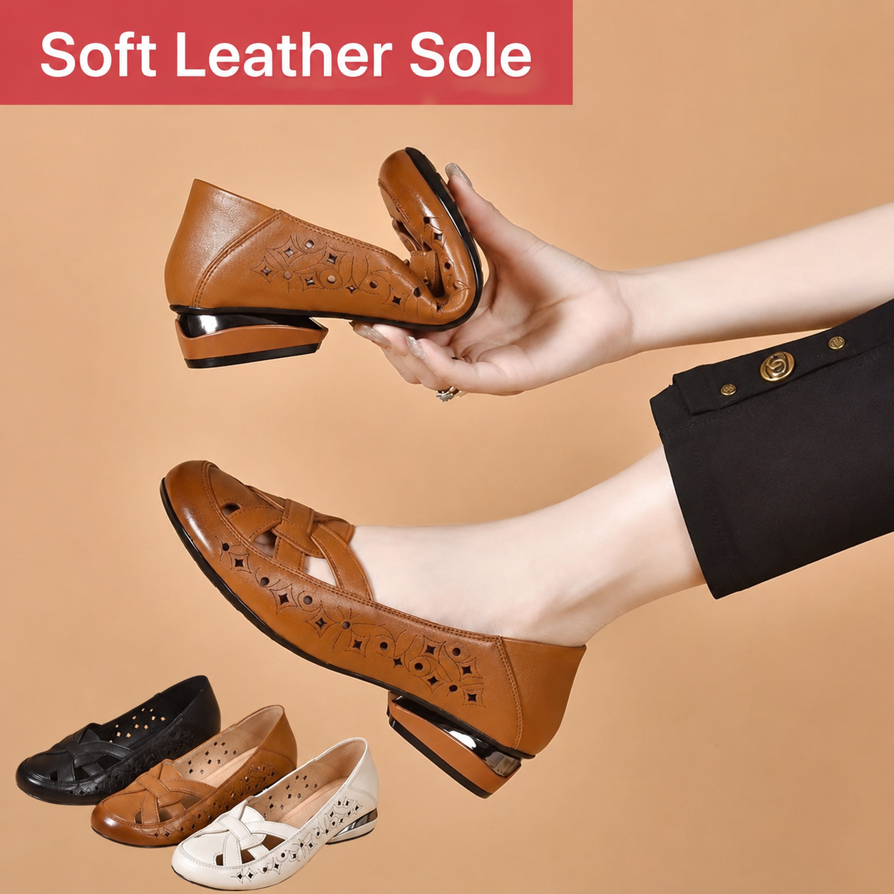 Barba | Artisan Cut-Out Geometry, Supple Leather Breathability