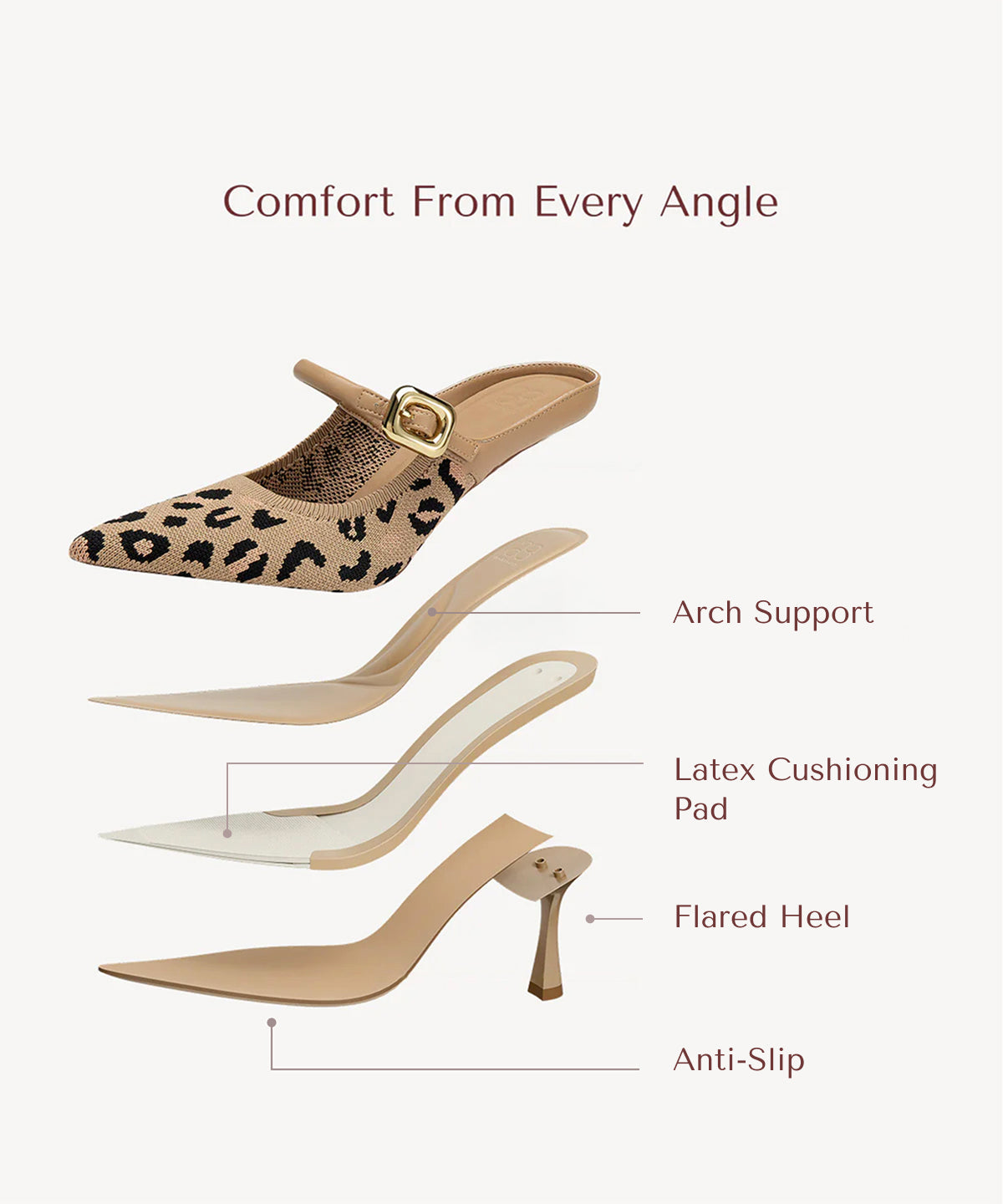 Grace | Sculpted Stiletto Geometry, Seamless Fly-Woven Luxury