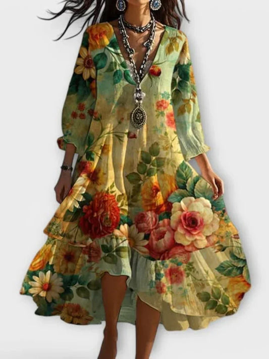 Isolde | Vintage Floral Dress