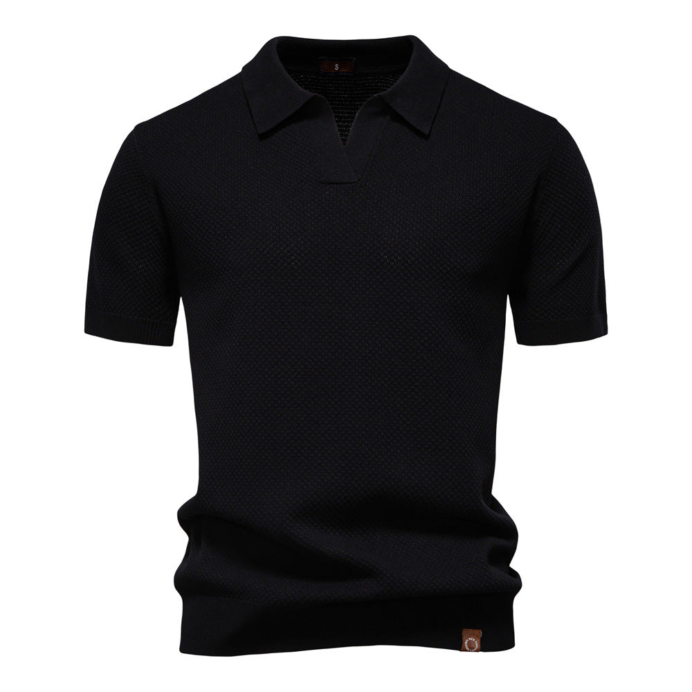 Tharnulf | Textured Polo Shirt