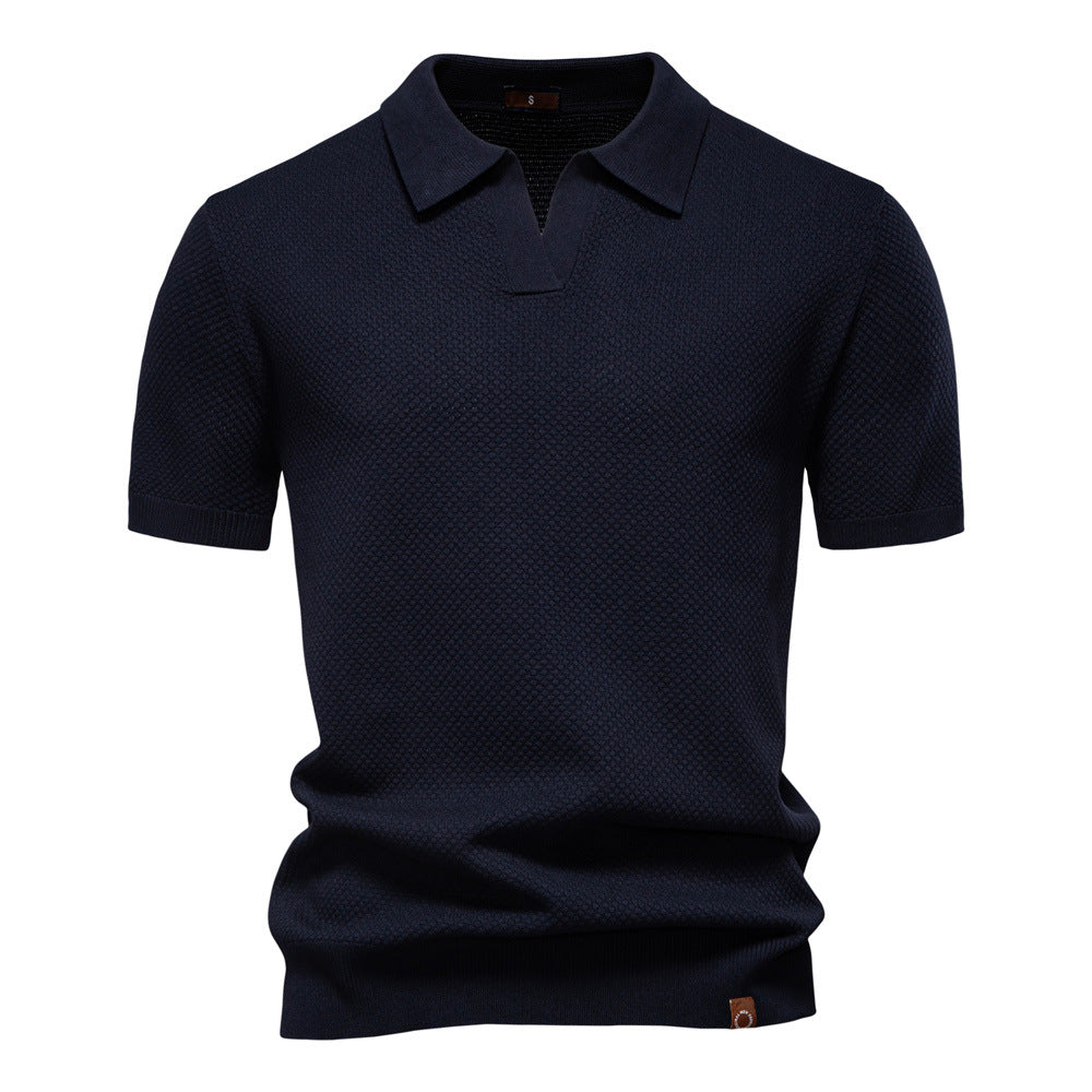 Tharnulf | Textured Polo Shirt