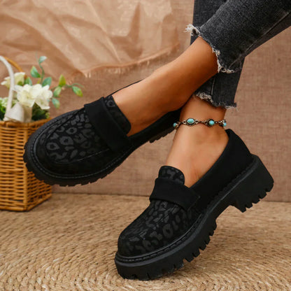 Arden | Leopard Platform Loafers