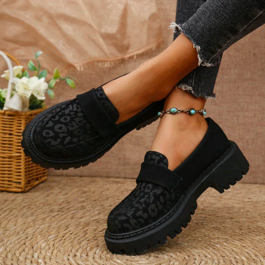 Arden | Leopard Platform Loafers