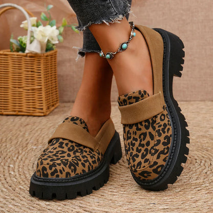 Arden | Leopard Platform Loafers