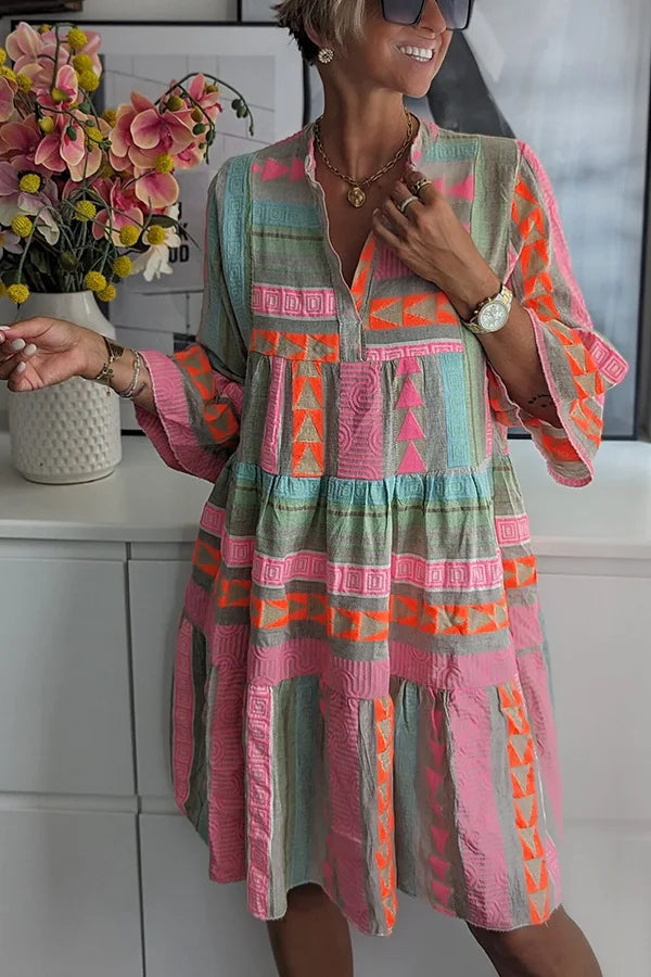 Grace | Boho Tiered Swing Dress