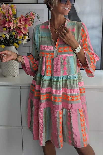 Grace | Boho Tiered Swing Dress