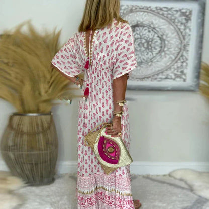 Alvara | Boho Print Maxi Dress