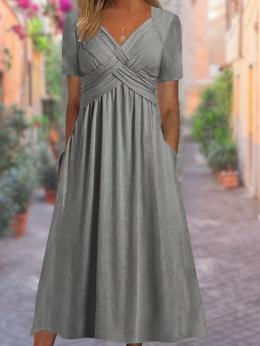 Elanora | Wrap Style Midi Dress