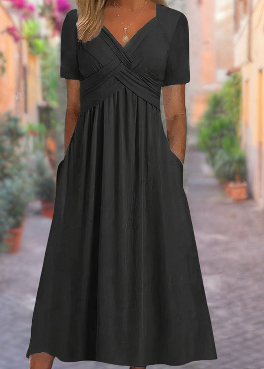 Elanora | Wrap Style Midi Dress