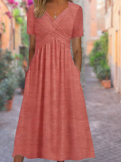 Elanora | Wrap Style Midi Dress