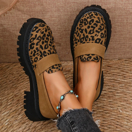 Arden | Leopard Platform Loafers