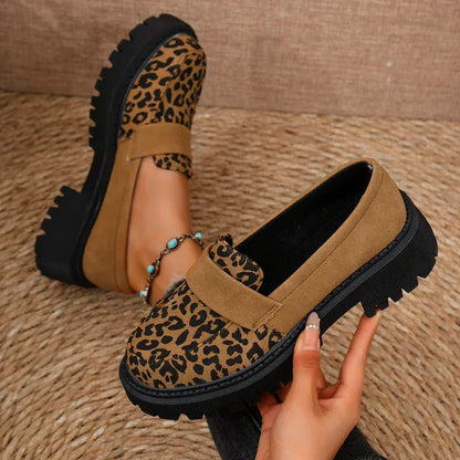 Arden | Leopard Platform Loafers