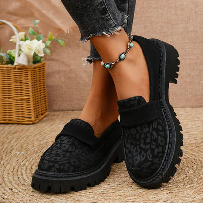Arden | Leopard Platform Loafers