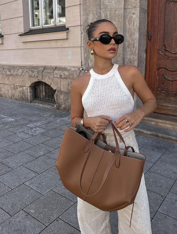Marcelline | Tote Bag with Side Ruching