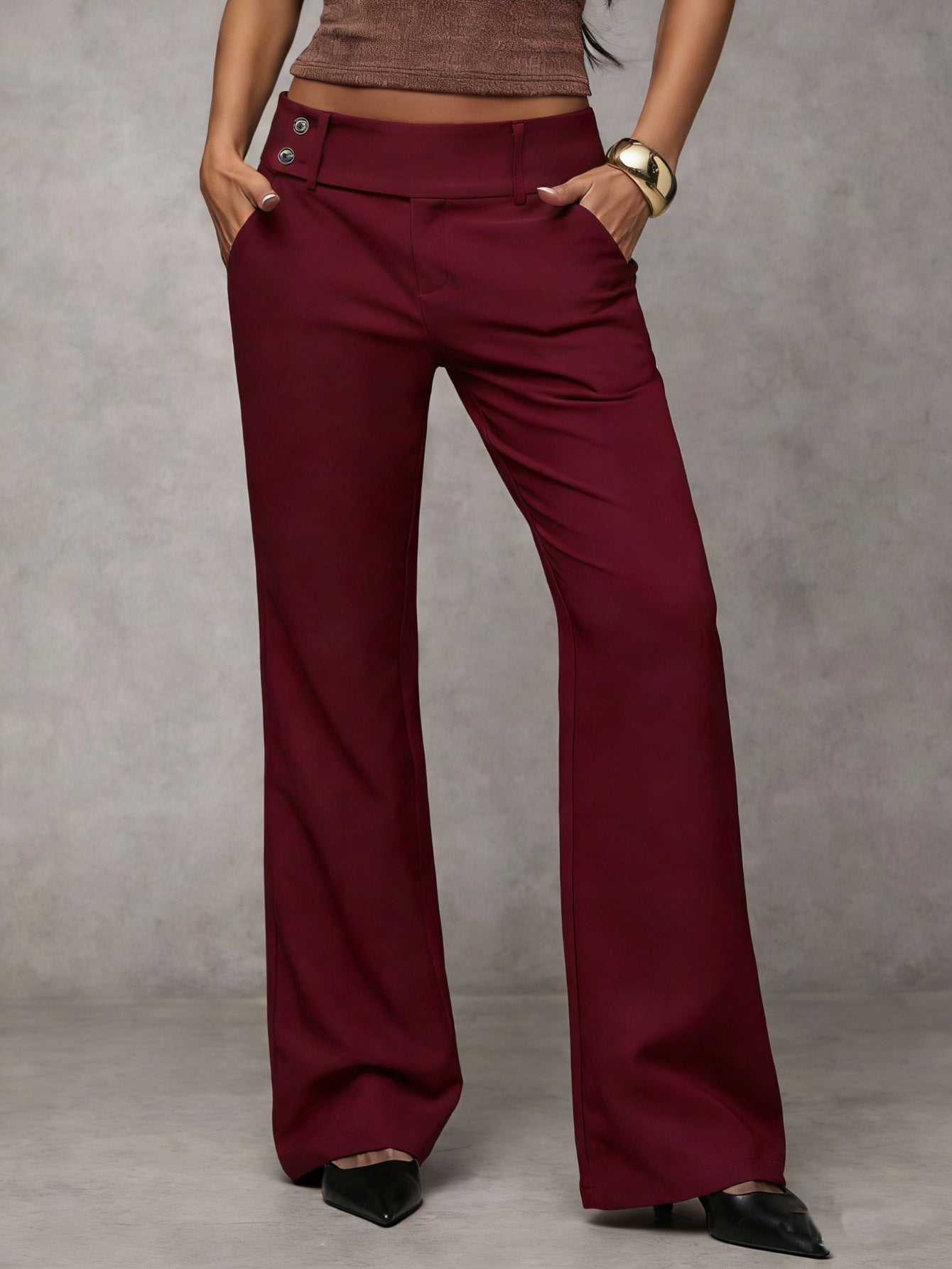 Duna | Elongating Straight-Leg Architecture, High-Waist Fluid Tailoring