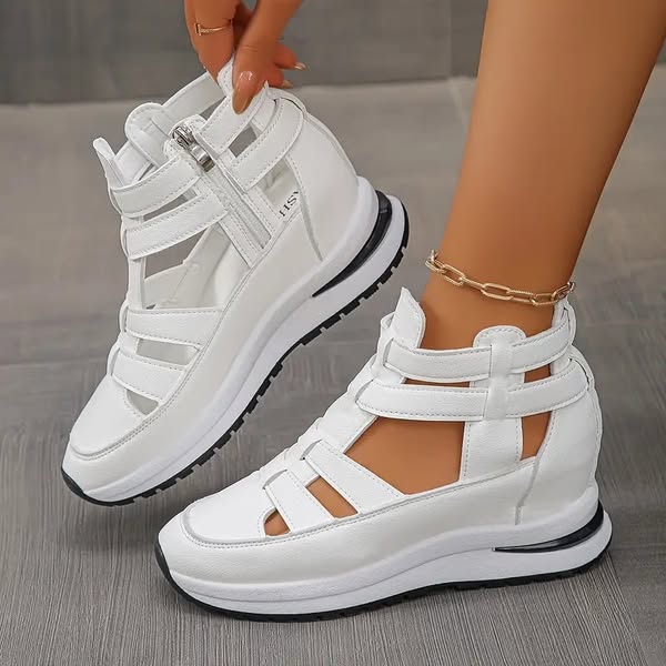 Aria | Sleek Side-Zip Utility, Sculpted Orthopedic Cushioning